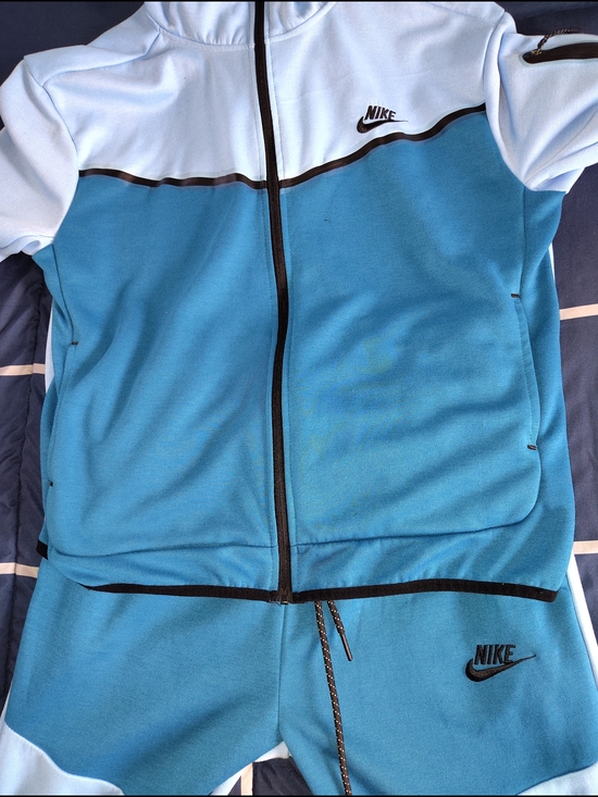 Nike Other - Nike Light Blue & Teal Zip Hoodie and Joggers Set